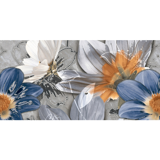 Panoramic Wallpaper - Wall Mural - Flowers