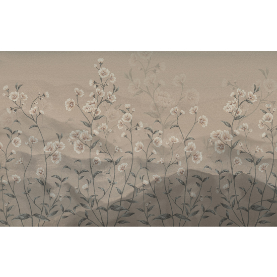 Panoramic Wallpaper - Wall Mural - Flowers