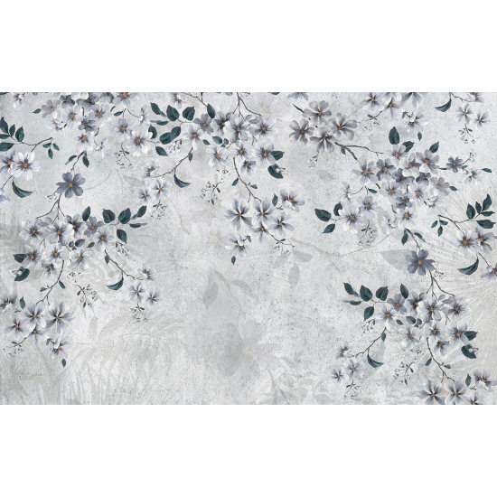 Panoramic Wallpaper - Wall Mural - Flowers