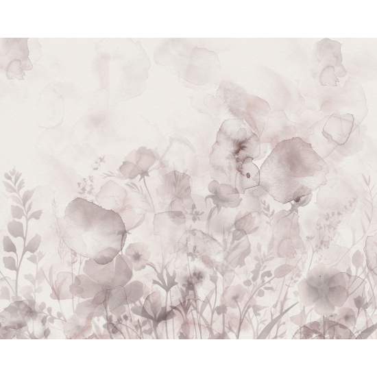 Panoramic Wallpaper - Wall Mural - Flowers