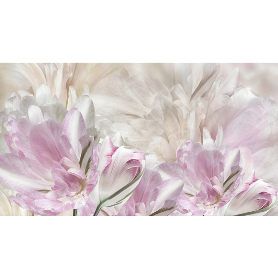 Panoramic Wallpaper - Wall Mural - Flowers