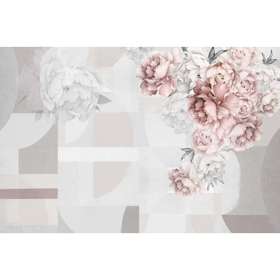 Panoramic Wallpaper - Wall Mural - Flowers