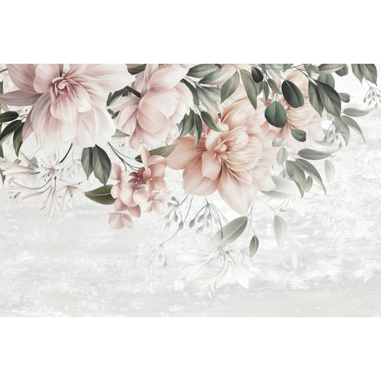 Panoramic Wallpaper - Wall Mural - Flowers