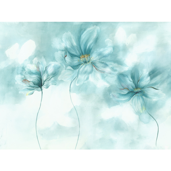 Panoramic Wallpaper - Wall Mural - Flowers