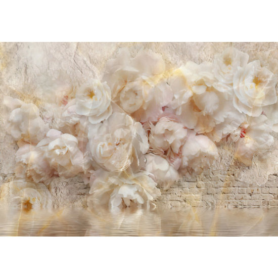 Panoramic Wallpaper - Wall Mural - Flowers