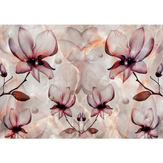 Panoramic Wallpaper - Wall Mural - Flowers