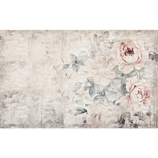 Panoramic Wallpaper - Wall Mural - Flowers