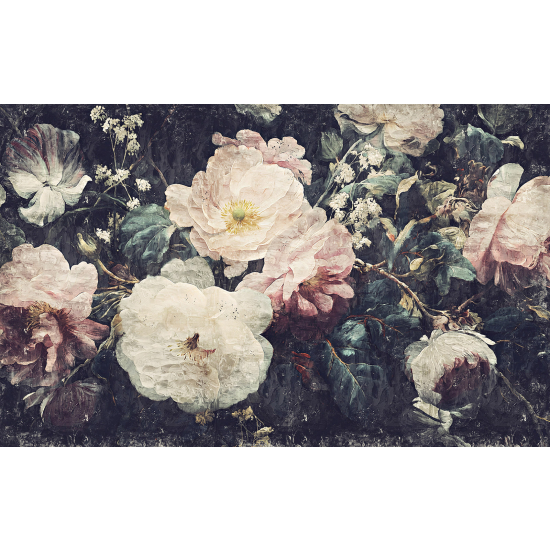 Panoramic Wallpaper - Wall Mural - Flowers