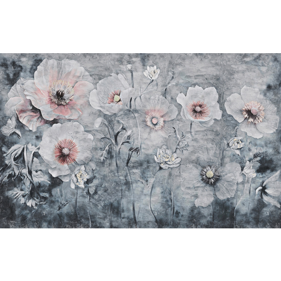 Panoramic Wallpaper - Wall Mural - Flowers