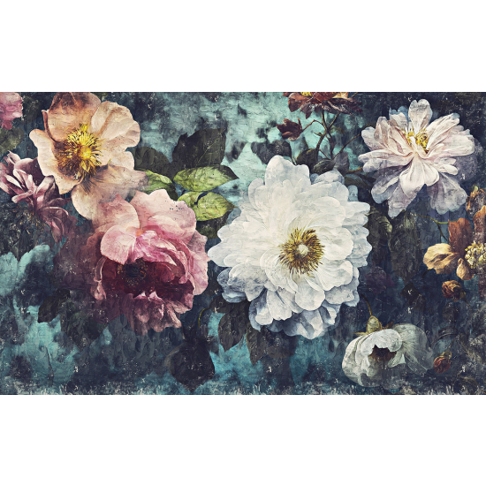 Panoramic Wallpaper - Wall Mural - Flowers