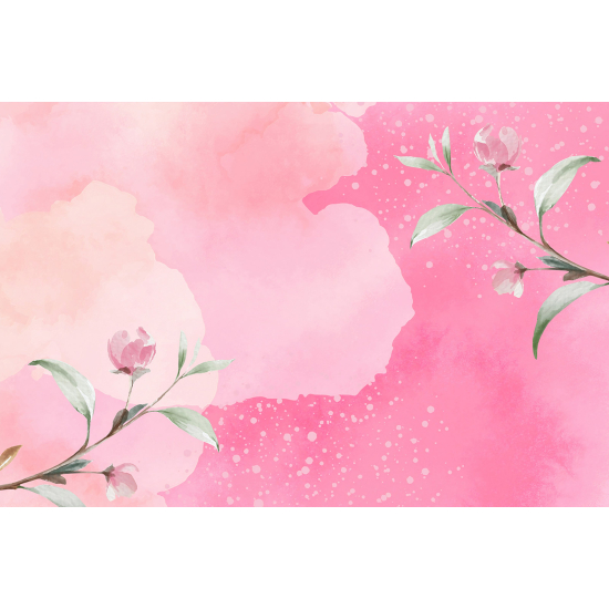 Panoramic Wallpaper - Wall Mural - Flowers