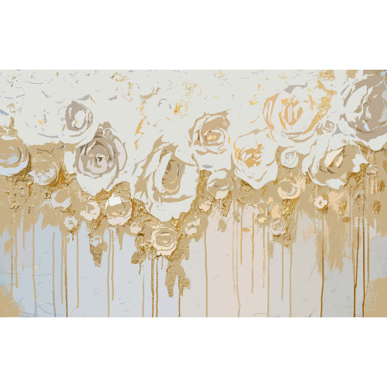 Panoramic Wallpaper - Wall Mural - Flowers