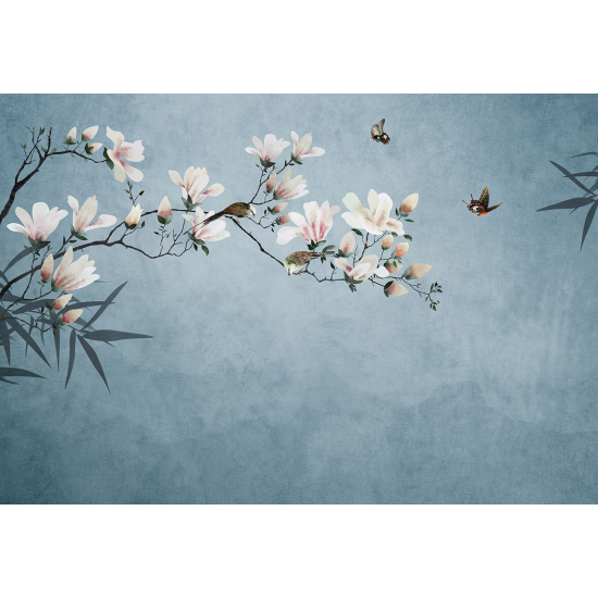 Panoramic Wallpaper - Wall Mural - Flowers