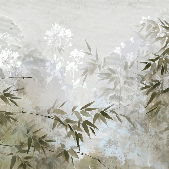 Panoramic Wallpaper - Wall Mural - Flowers