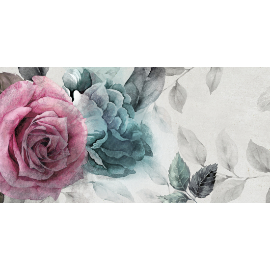 Panoramic Wallpaper - Wall Mural - Flowers