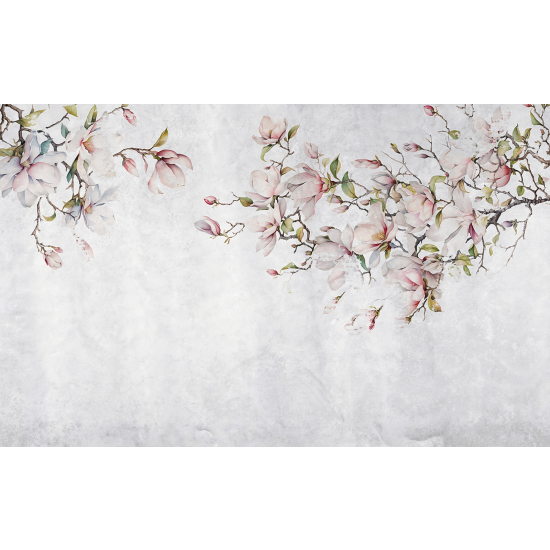 Panoramic Wallpaper - Wall Mural - Flowers