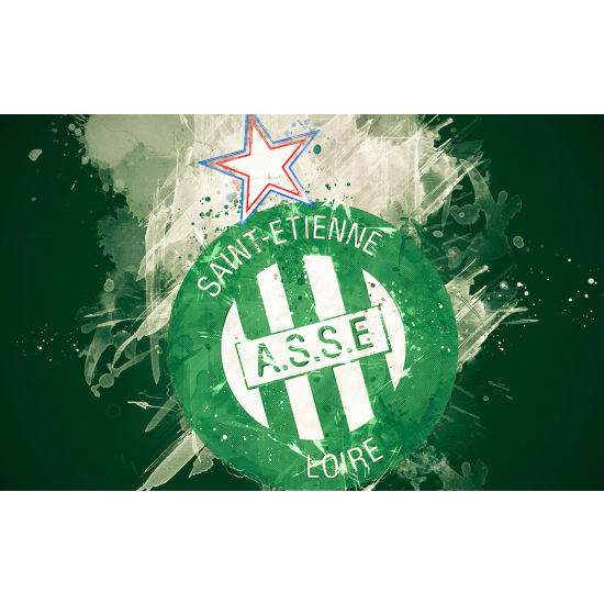 Panoramic Wallpaper - Wall Mural Foot / Football - A.S.S.E Saint-Étienne