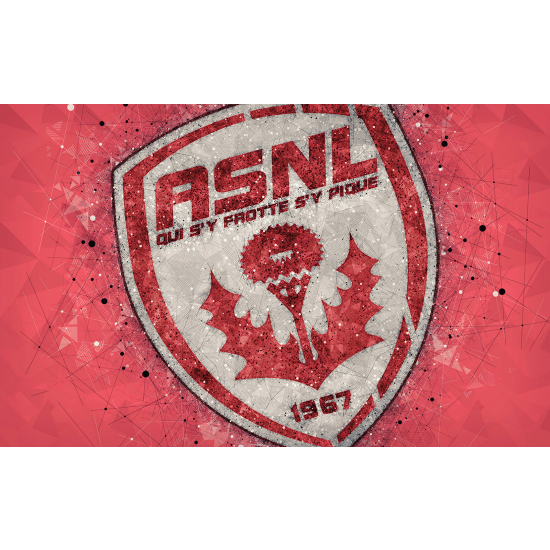 Panoramic Wallpaper - Wall Mural Foot / Football - ASNL - AS Nancy Lorraine