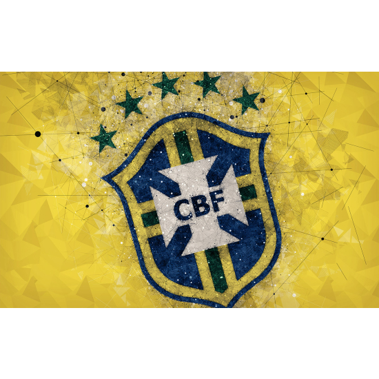 Panoramic Wallpaper - Wall Mural Foot / Football - CBF - Brazilian Football Confederation