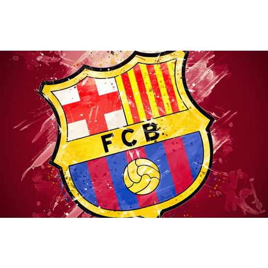 Panoramic Wallpaper - Wall Mural Foot / Football - FCB Barcelona