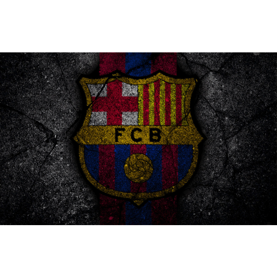 Panoramic Wallpaper - Wall Mural Foot / Football - FCB Barcelona