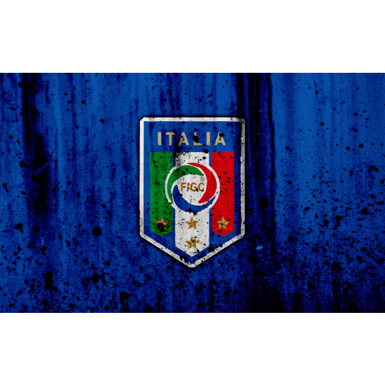 Panoramic Wallpaper - Wall Mural Foot / Football - FIGC Italy