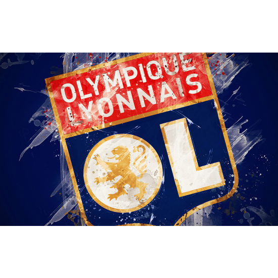 Panoramic Wallpaper - Wall Mural Foot / Football - OL - Olympique Lyonnais