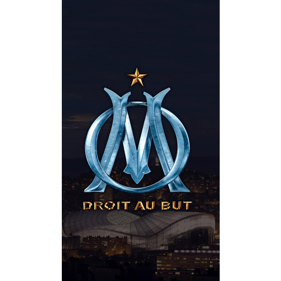 Panoramic Wallpaper - Wall Mural Foot / Football - OM - Olympique de Marseille