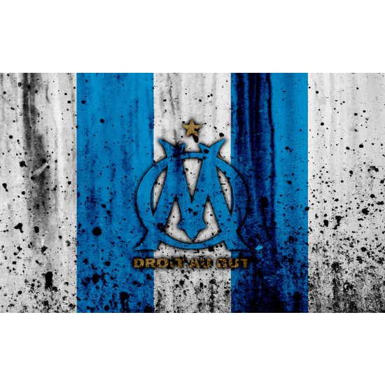 Panoramic Wallpaper - Wall Mural Foot / Football - OM - Olympique de Marseille