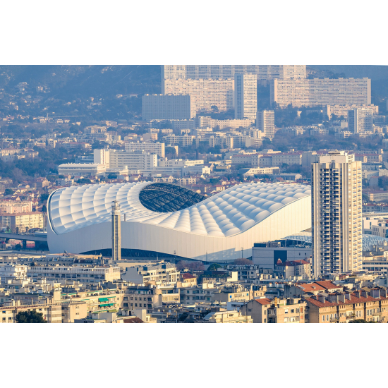 Panoramic Wallpaper - Wall Mural Foot / Football - OM - Orange Vélodrome Stadium