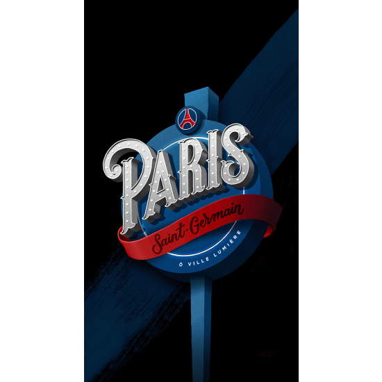 Panoramic Wallpaper - Wall Mural Foot / Football - PSG - Paris Saint Germain