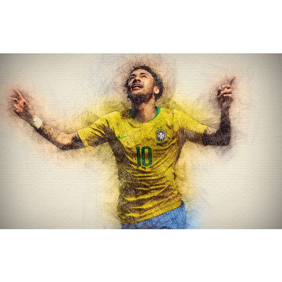 Panoramic Wallpaper - Wall Mural Football - Soccer Player