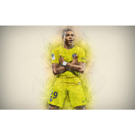 Panoramic Wallpaper - Wall Mural Football - Soccer Player