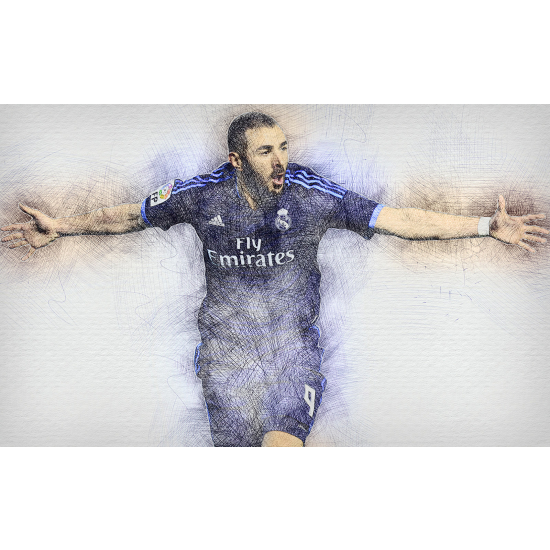 Panoramic Wallpaper - Wall Mural Football - Soccer Player