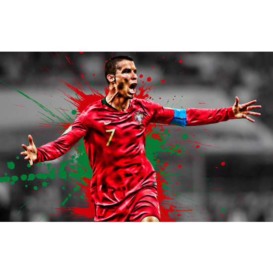 Panoramic Wallpaper - Wall Mural Football - Soccer Player