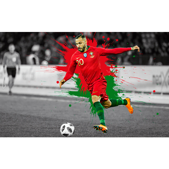 Panoramic Wallpaper - Wall Mural Football - Soccer Player