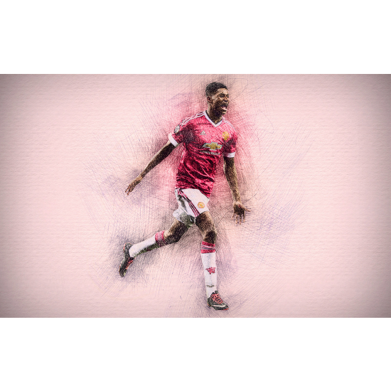 Panoramic Wallpaper - Wall Mural Football - Soccer Player