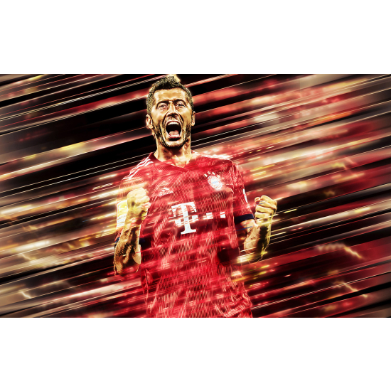 Panoramic Wallpaper - Wall Mural Football - Soccer Player