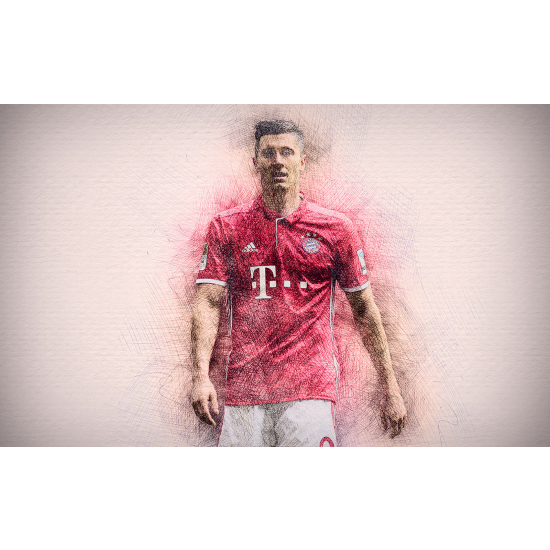 Panoramic Wallpaper - Wall Mural Football - Soccer Player