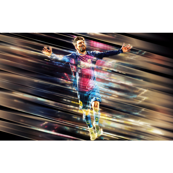 Panoramic Wallpaper - Wall Mural Football - Soccer Player