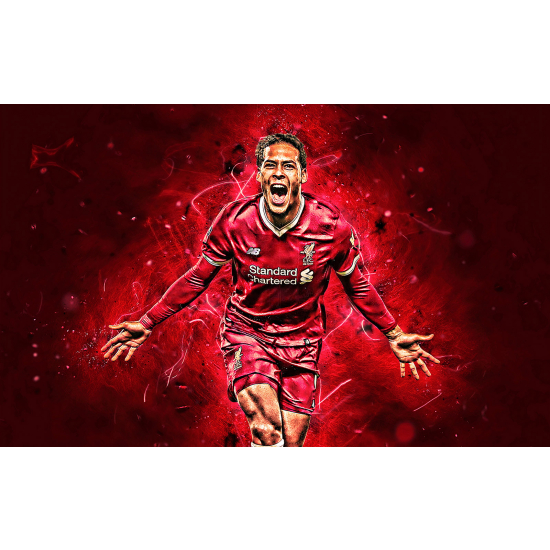 Panoramic Wallpaper - Wall Mural Football - Soccer Player