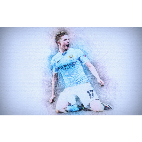 Panoramic Wallpaper - Wall Mural Football - Soccer Player