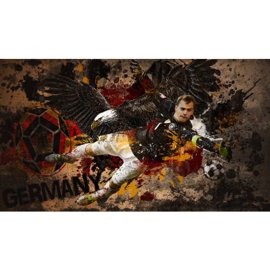 Panoramic Wallpaper - Wall Mural Football - Soccer Player