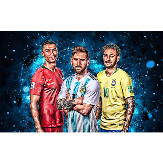 Panoramic Wallpaper - Wall Mural Football - Soccer Players