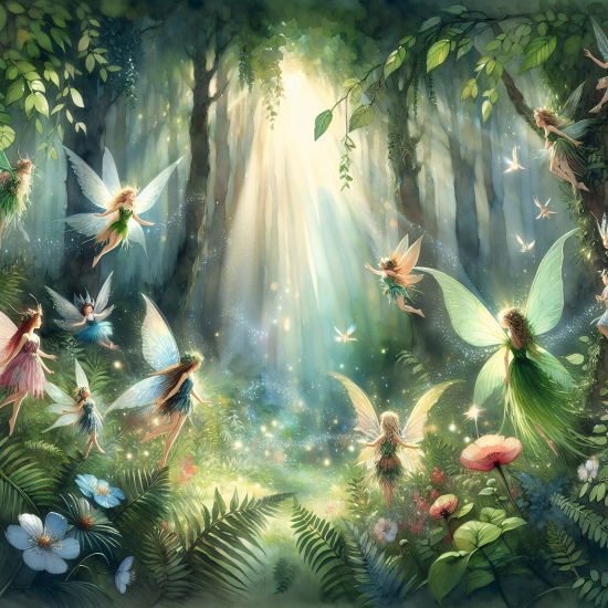 Panoramic Wallpaper - Wall Mural for Children - Fairy-tale