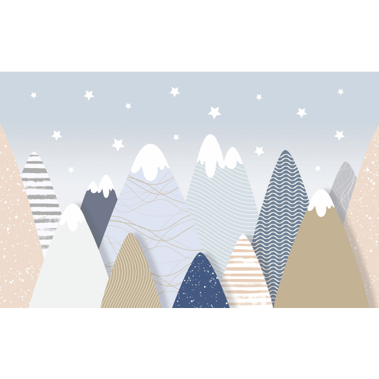 Panoramic Wallpaper - Wall Mural for Children - Mountains