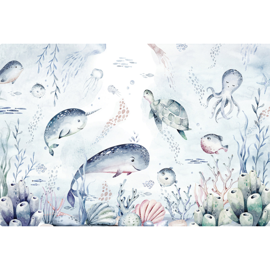 Panoramic Wallpaper - Wall Mural for Children - Ocean