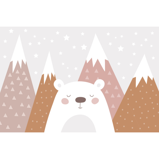 Panoramic Wallpaper - Wall Mural for Children - Polar Bear