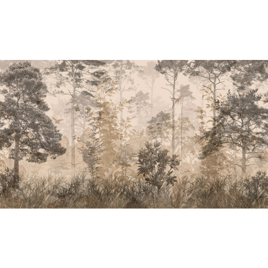 Panoramic Wallpaper - Wall Mural - Forest