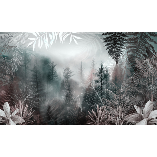 Panoramic Wallpaper - Wall Mural - Forest